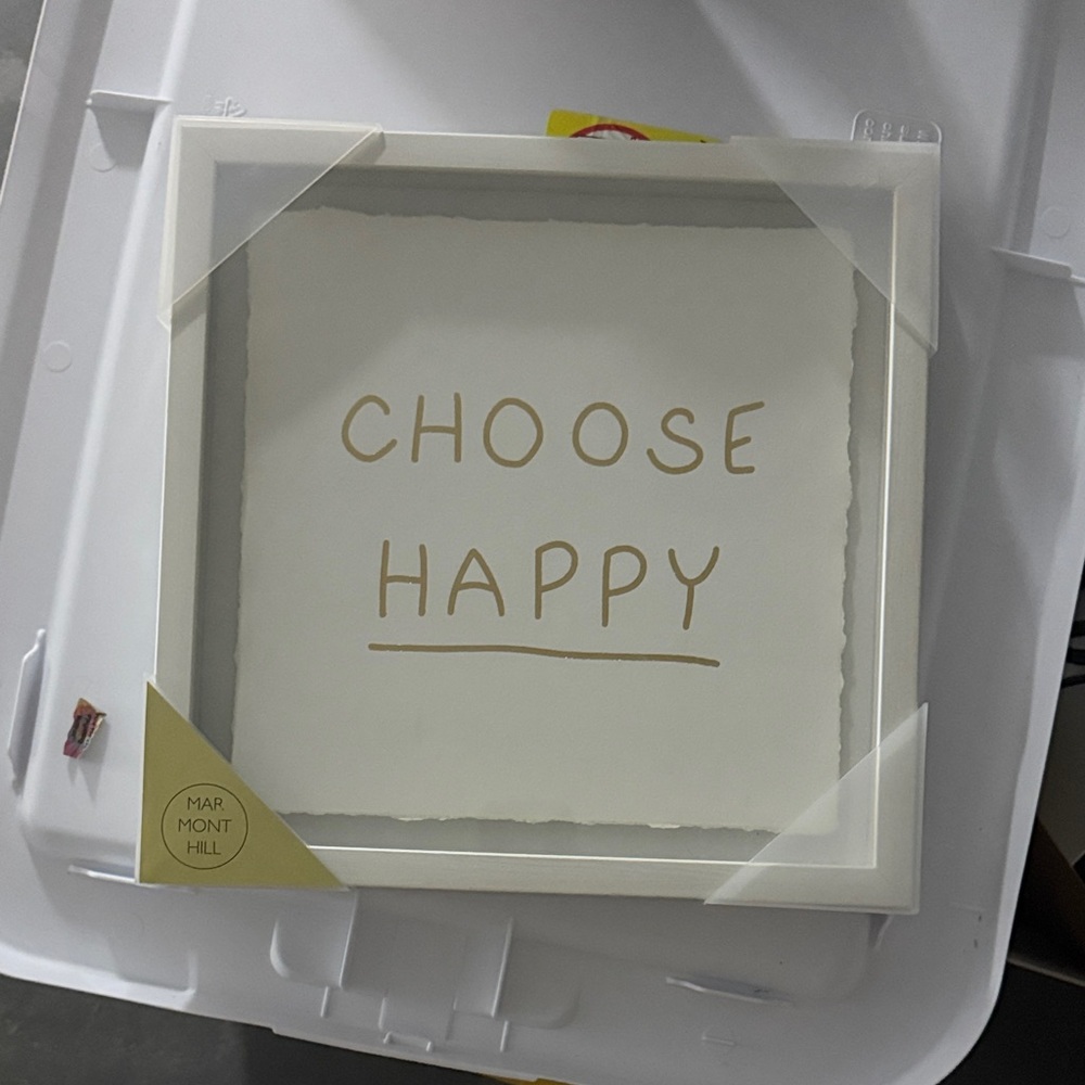 Choose Happy Framed Wall Art